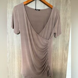 Heimish Mocha Wrap shirt